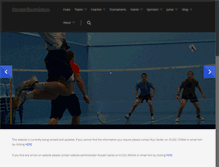 Tablet Screenshot of dorsetbadminton.com